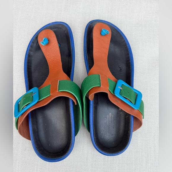 Charlotte Stone Shoes - Charlotte Stone Misty Leather Sandals with Buckle size 10